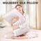 Silk Pillow Cases 2 Pack, 100% Pure Mulberry Silk Pillowcase for Hair and Skin Health, Standard Size 20" x 26" Silk Pillow Case, Soft Smooth Cooling Premium Grade Silk Pillow Covers (White)